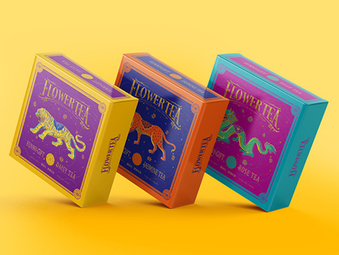 天然野生花茶包装盒