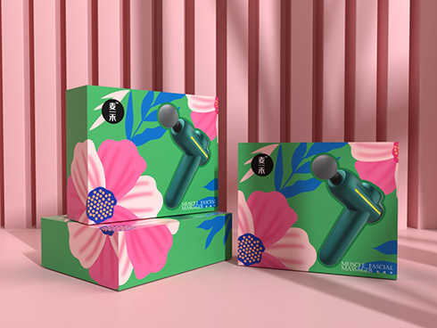 按摩筋膜枪包装盒