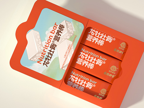 龙牡壮骨营养棒包装盒